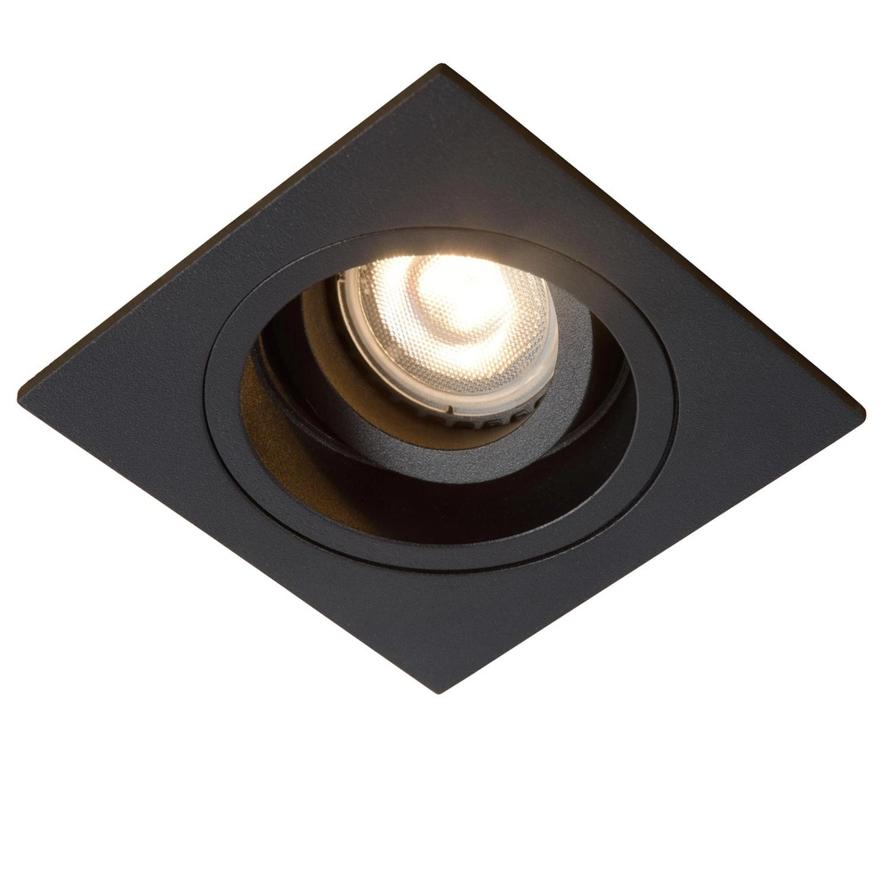 Vierkante inbouwspot Embed zwart Lucide 5411212221193
