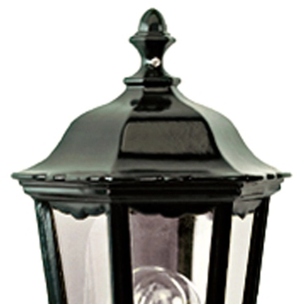 Klassieke vlakke buitenlamp Ancona zwart KS Verlichting 8714732513043