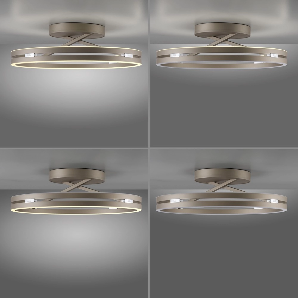 Led plafondlamp Pure Loop Ø 60cm - bronce Paul Neuhaus 4012248398340