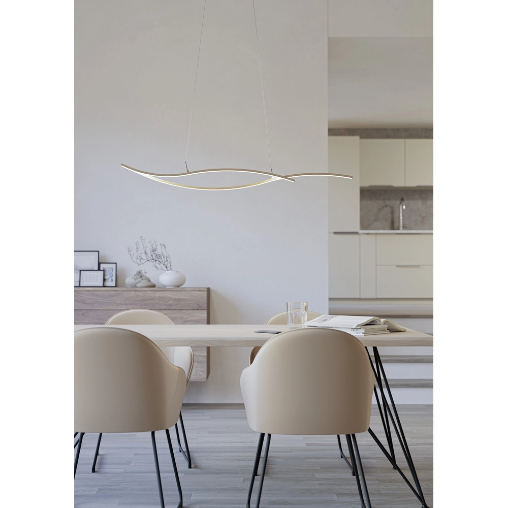 Led hanglamp Grisolia 115cm - houtlook Eglo 9008606316182