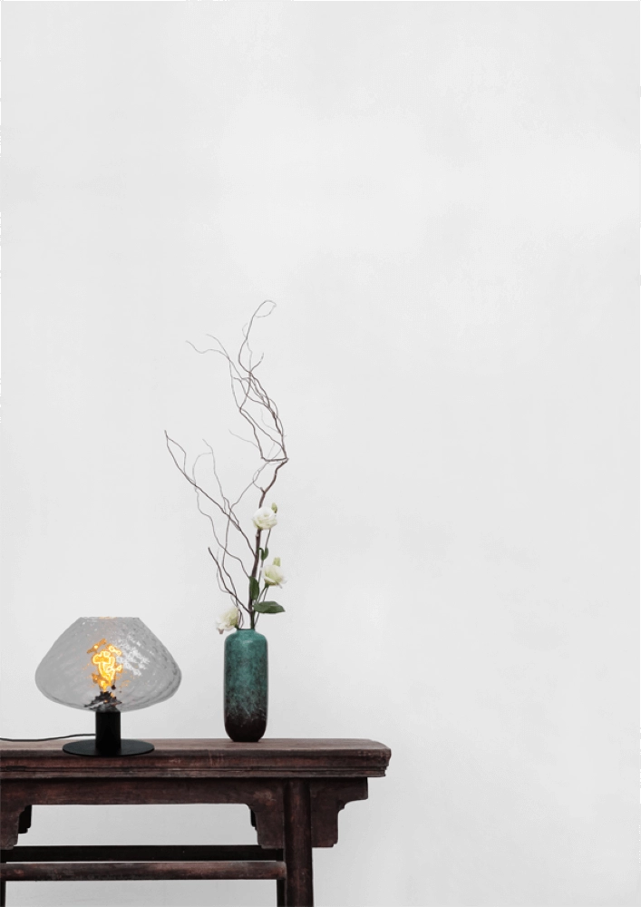 Tafellamp Porto met Blossom helder glas Masterlight 8718121271361