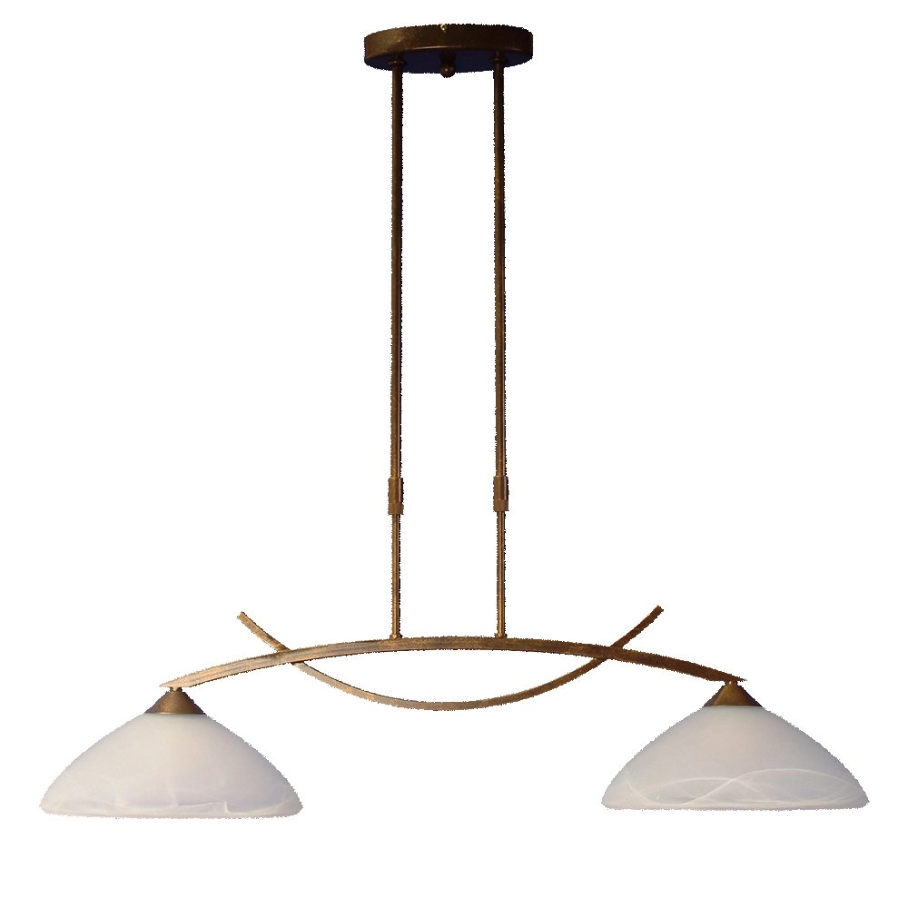 Eetkamer lamp Verona 1 2-lichts bronsbruin Eetkamer lamp Verona 1 2-lichts bronsbruin