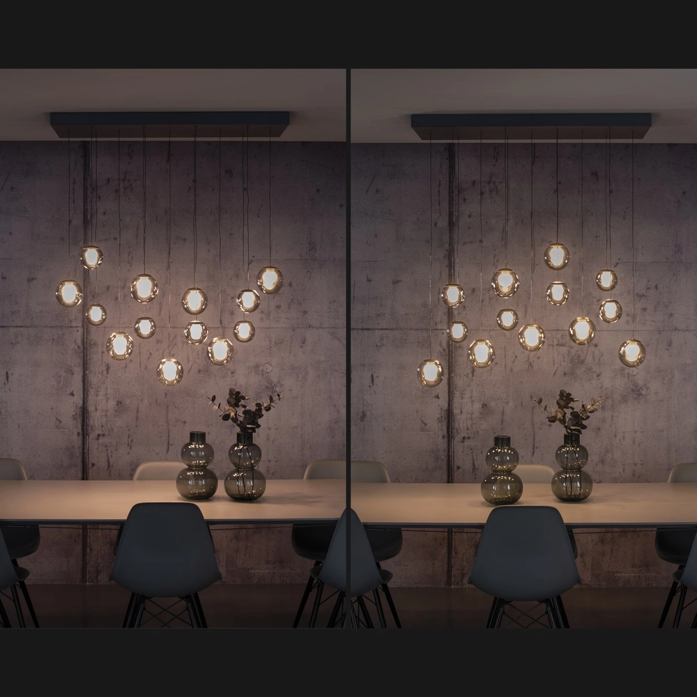 13-lichts hanglamp Pure Popup mystic grey Paul Neuhaus 4012248398302