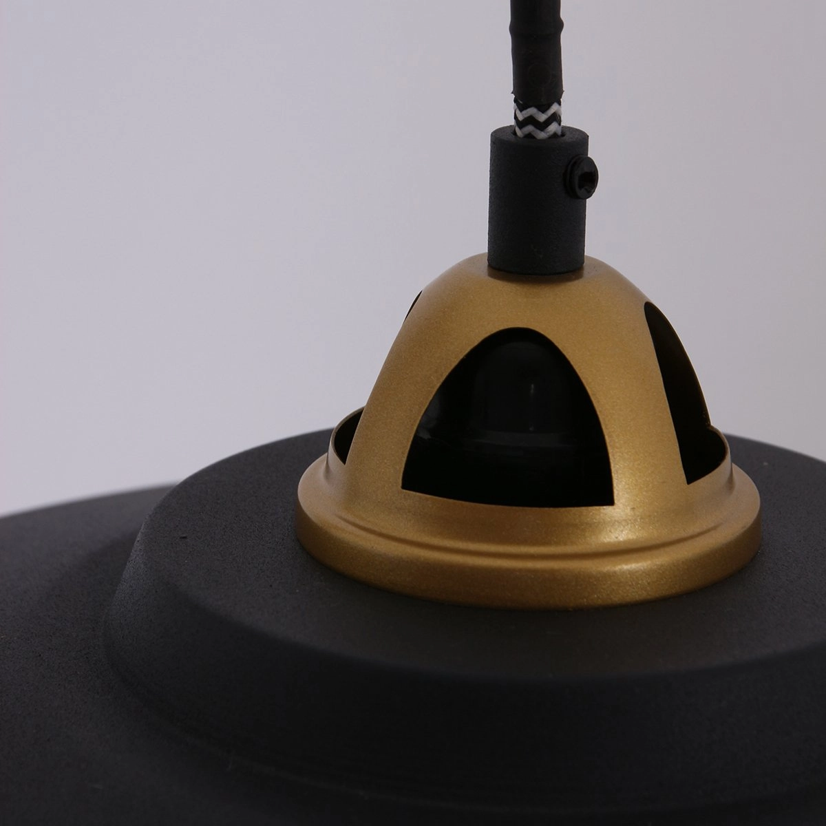 Hanglamp Mexlite zwart met goud Steinhauer 8712746114706
