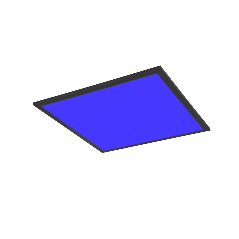 Plafonniere Beta vierkant 44,5cm zwart Trio 4017807600735