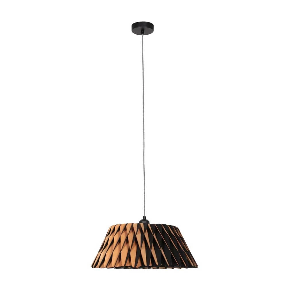 Zwart houten hanglamp Maze Ø 46cm Steinhauer 8712746166293