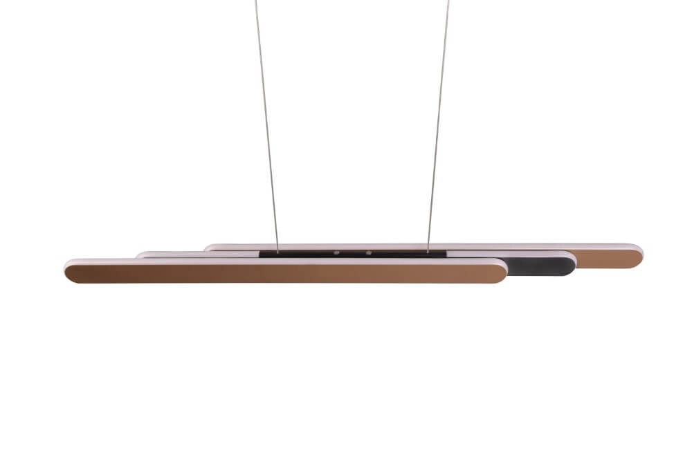 Hanglamp Helios 130cm bruin Trio 4017807577815