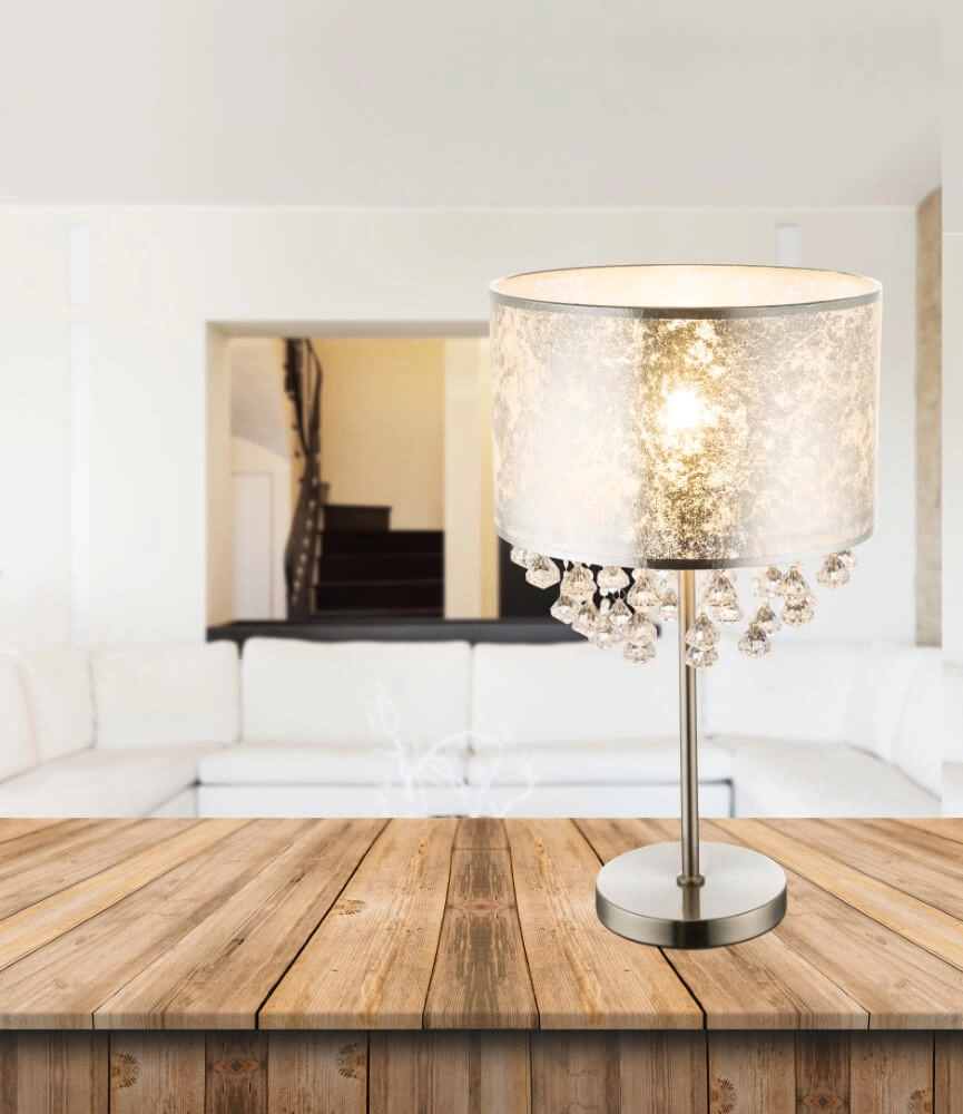 Zilveren schemerlamp Amy I Globo 9007371369973