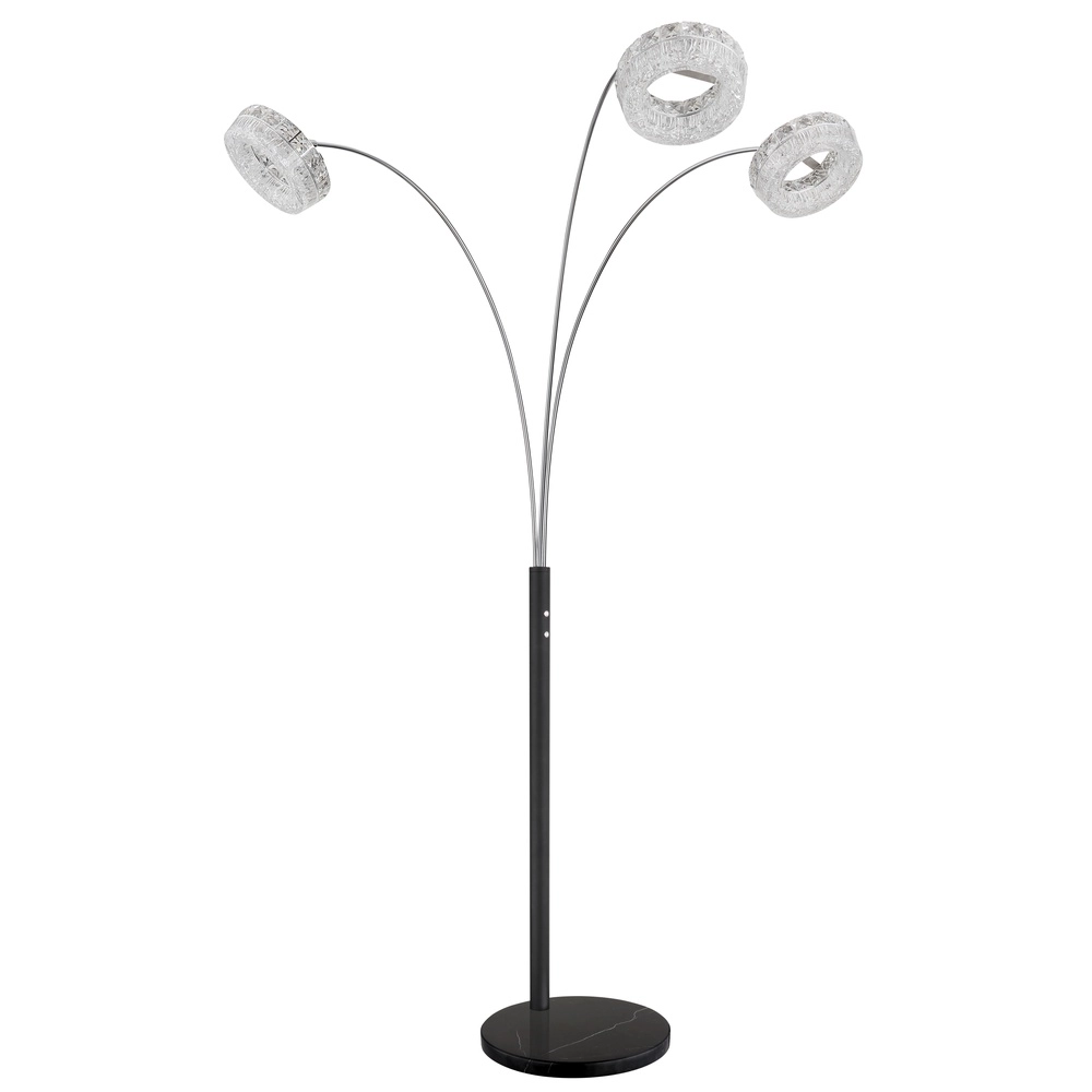Vloerlamp Laurel zwart Globo 9007371579044