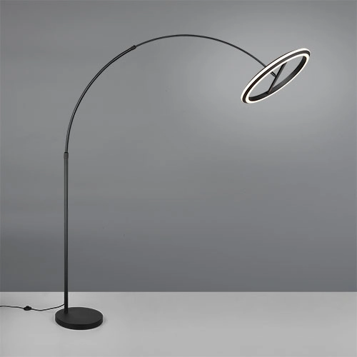 Vloerlamp Amador zwart Trio 4017807688160