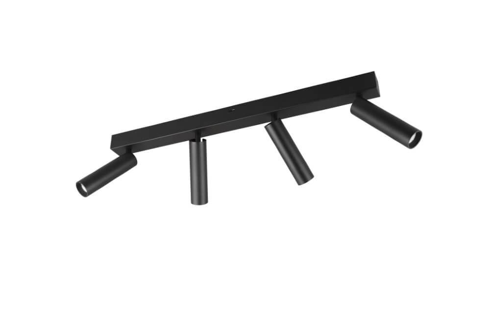 Slanke plafondspot Ambala 4x led - zwart Trio 4017807612653