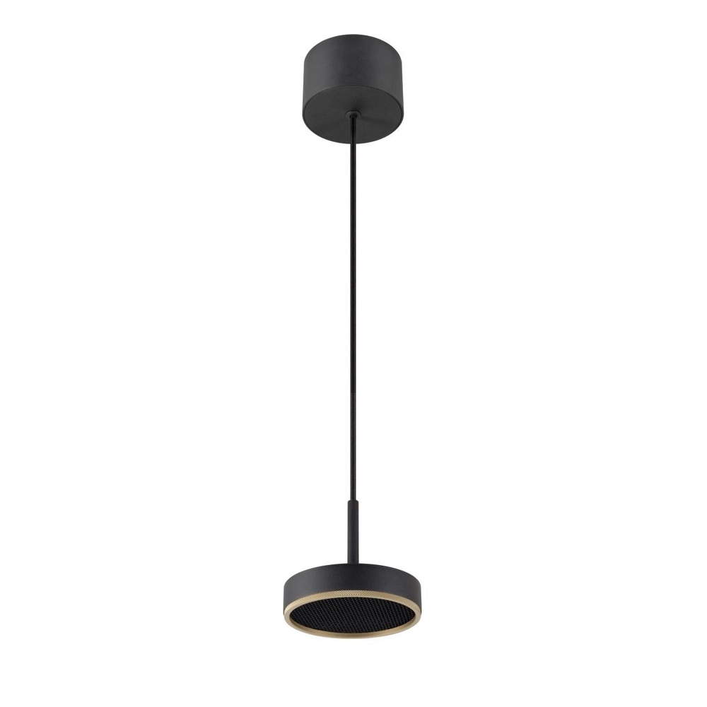 Hanglamp Grip! Flat zwart met goud Ø 14cm SLV 4024163304252