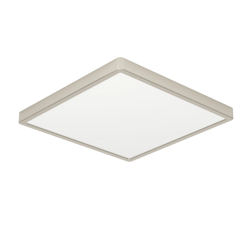 Led plafonnière Fueva 6 vierkant - rvs - 39x39cm