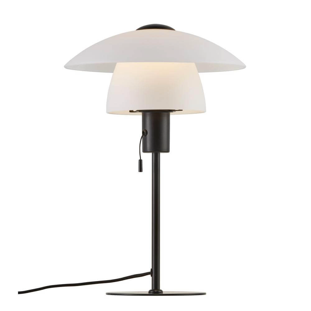 Moderne tafellamp Verona zwart met wit Nordlux 5704924001642