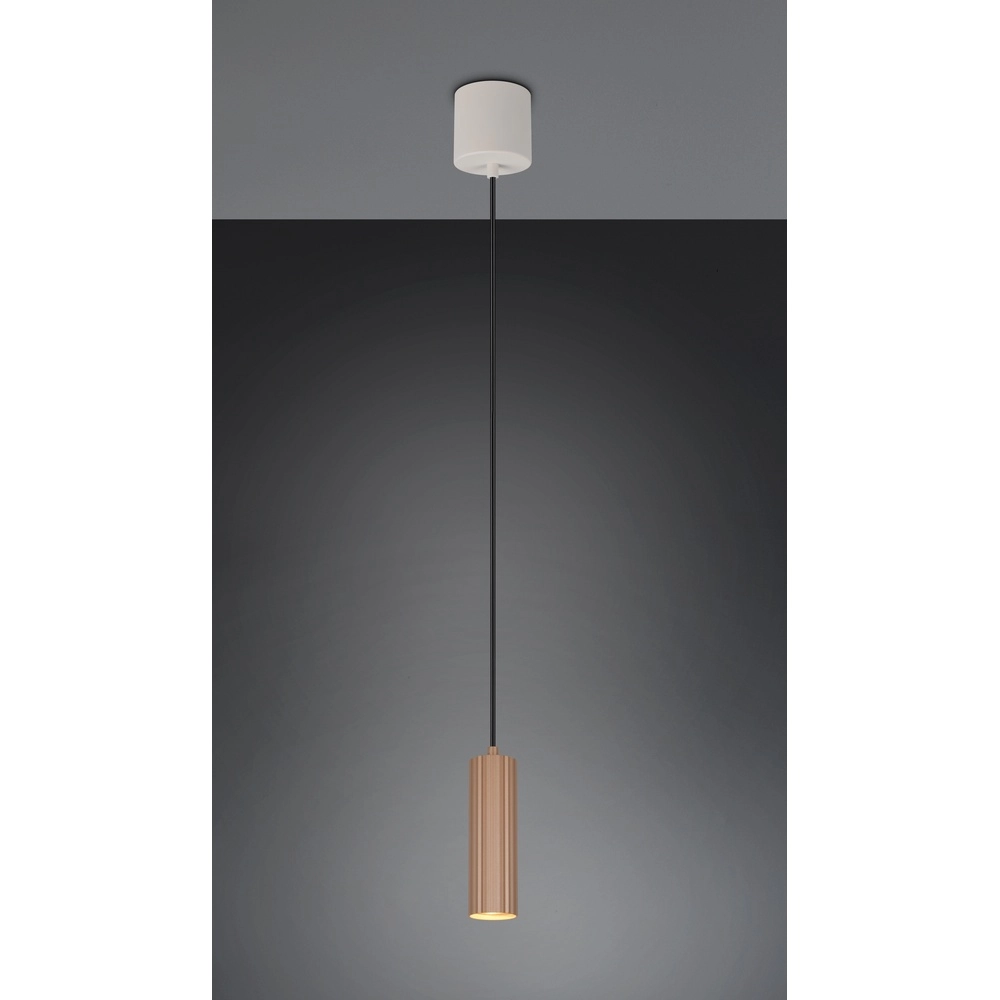 Hanglamp Soka Ø 9cm mokka bruin Trio 4017807670127