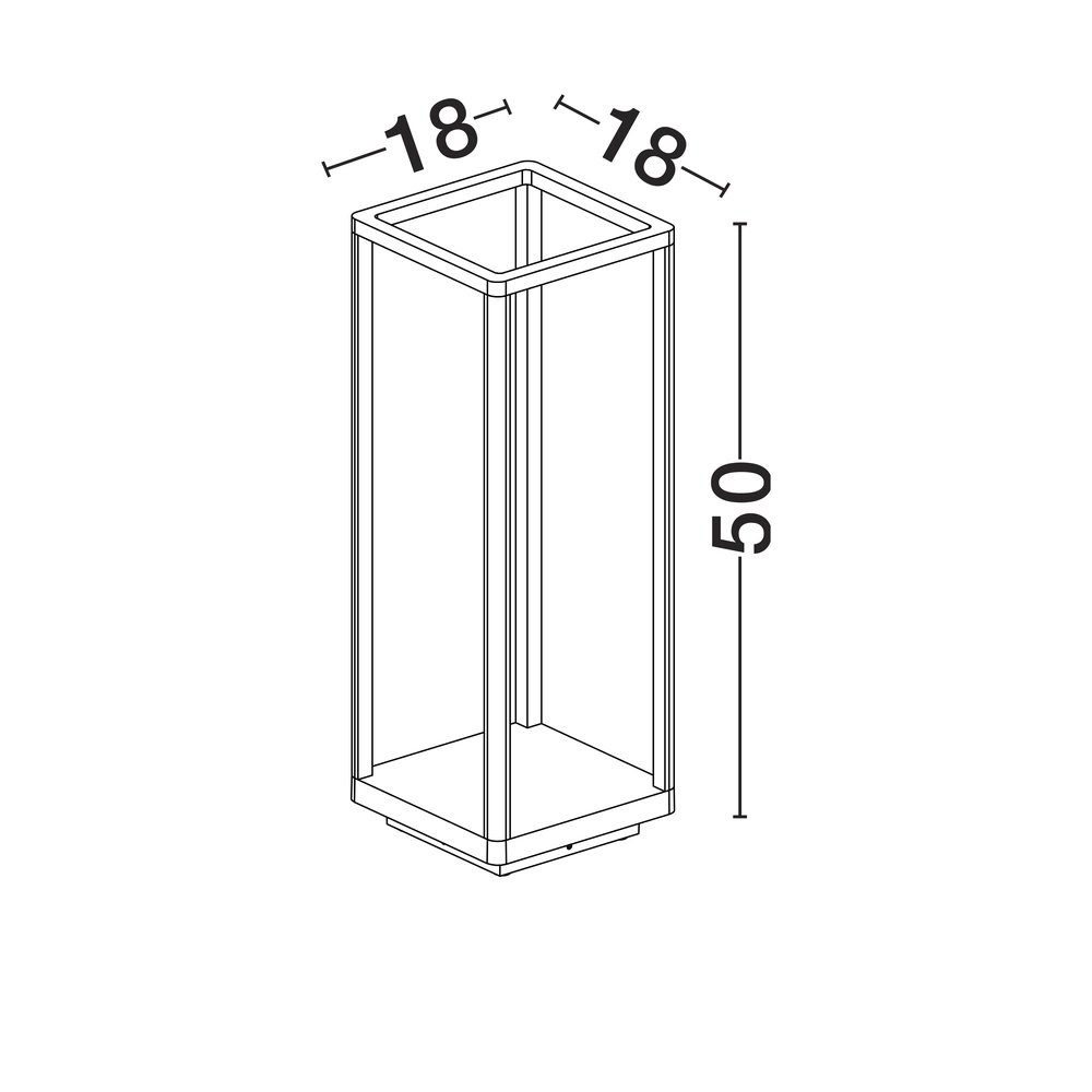 Tuinlamp Akmi design rechthoek Lyora 5212017449306