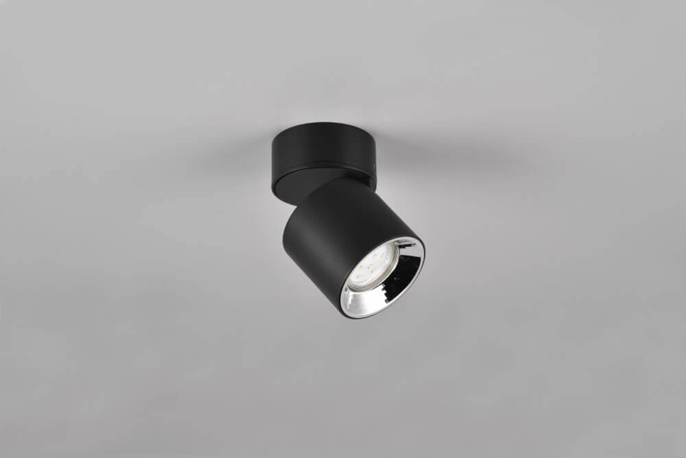 Plafondlamp Guayana zwart Trio 4017807573930