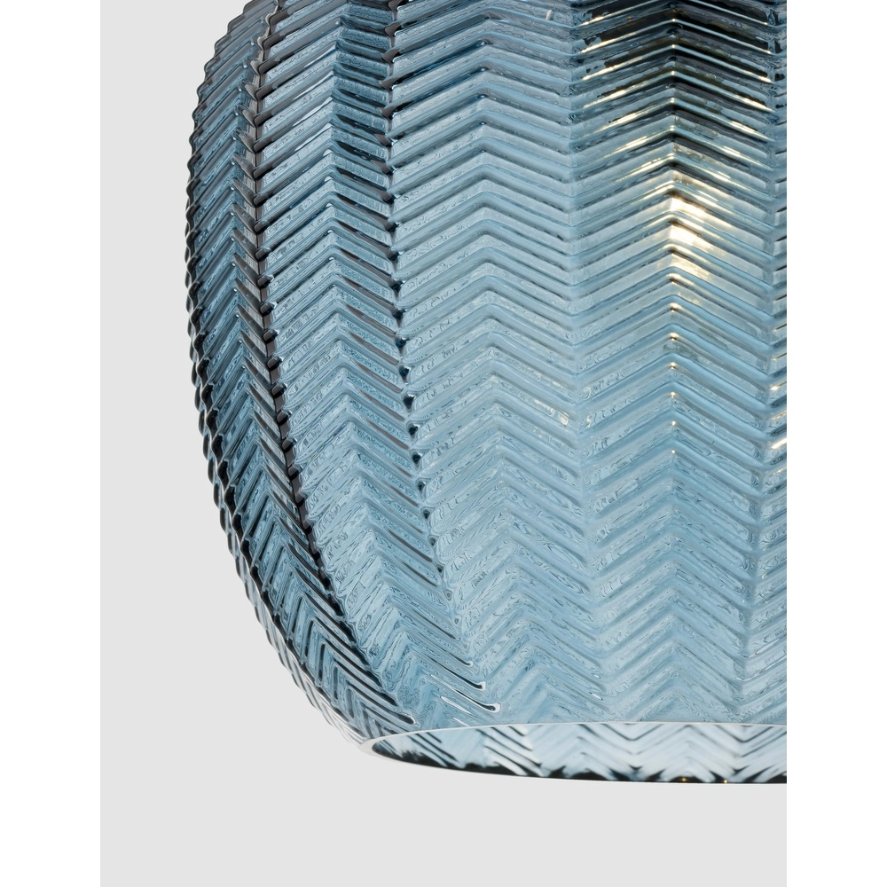 Hanglamp Loni blauw glas Lyora 5212017423061