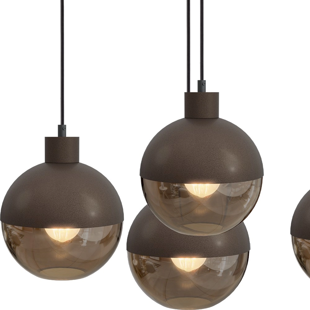 6-lichts hanglamp Opera cacao Masterlight 8718121424194