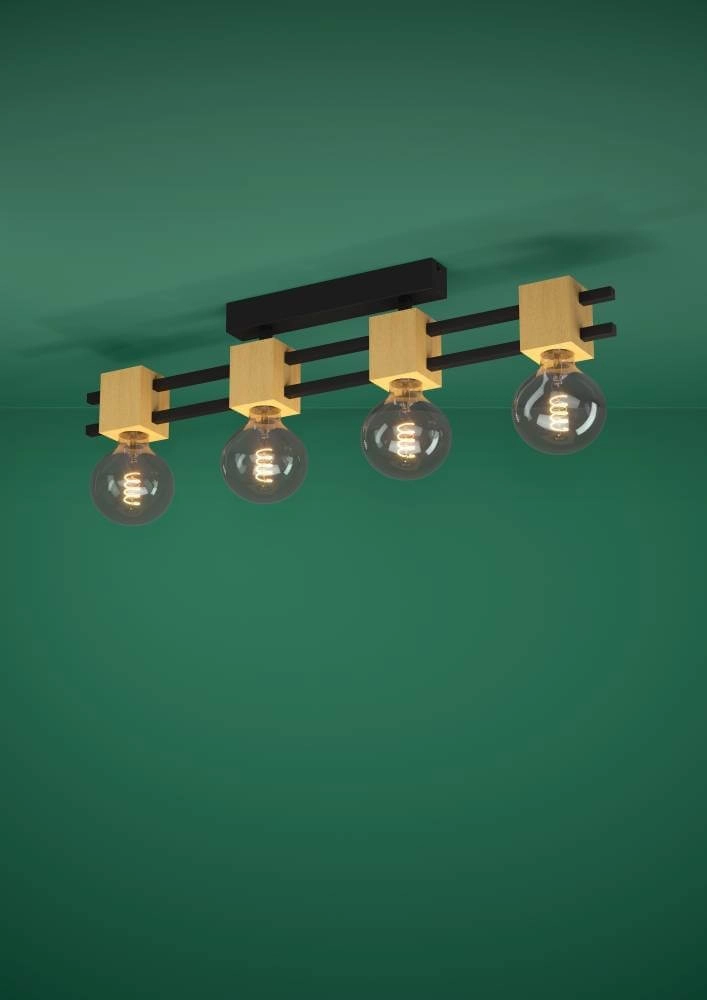 Strakke plafondlamp Levantara 4-lichts Stars of Light 9008606243105