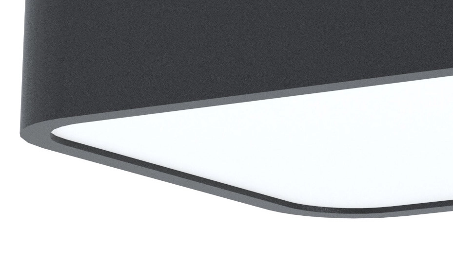 Zwarte opbouwlamp Grimasola 24cm Eglo 9002759992842