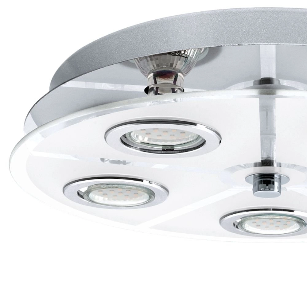Led plafondlamp Cabo Round 5x3w - 3000K - 35cm chroom Eglo 9002759309336