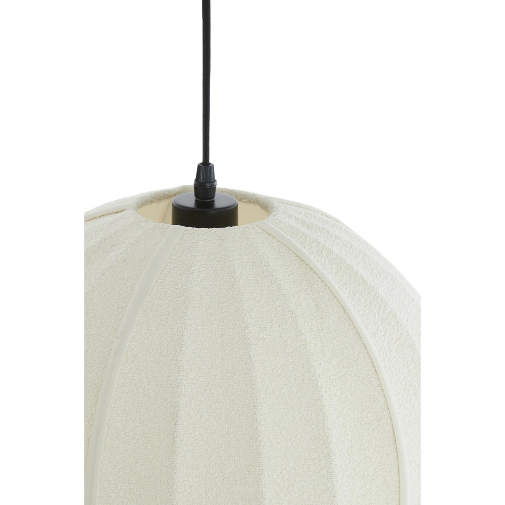 Bouclé hanglamp Zagori Ø 44cm - crème Light & Living 8717807793074