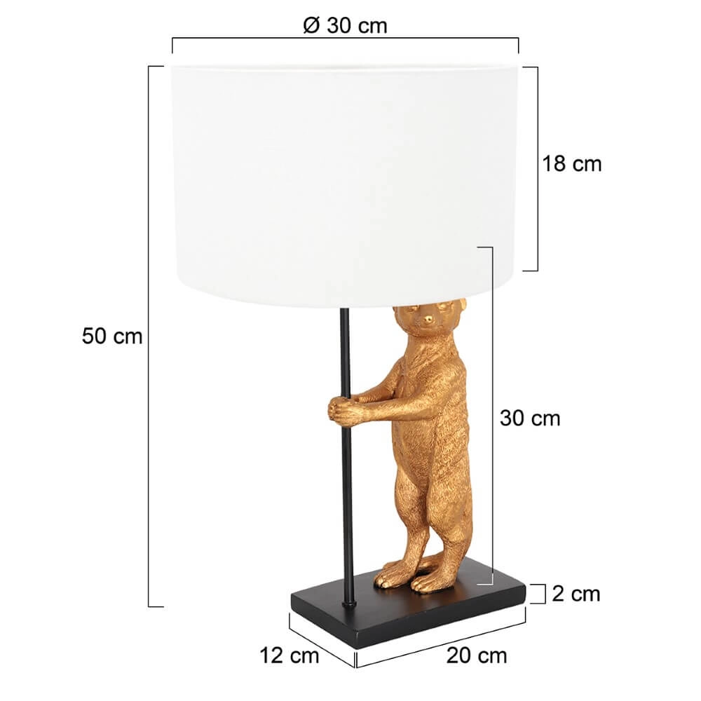 Schemerlamp Animaux met witte kap Steinhauer 8712746151794