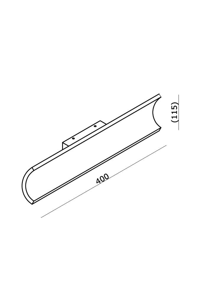 Indirecte wandlamp Malibu Up-down - brons geborsteld Artdelight 8720701104136