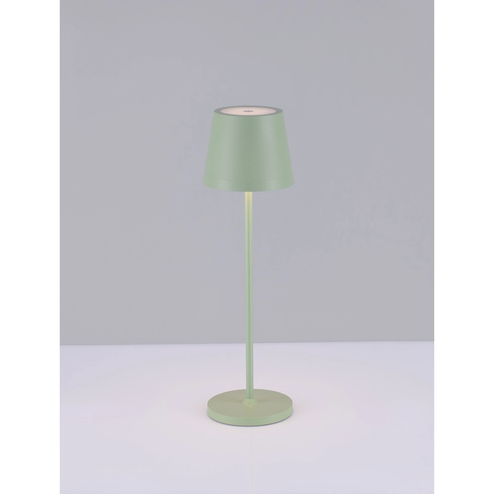 Oplaadbare tafellamp Seina olijfgroen Lyora 5212017444448