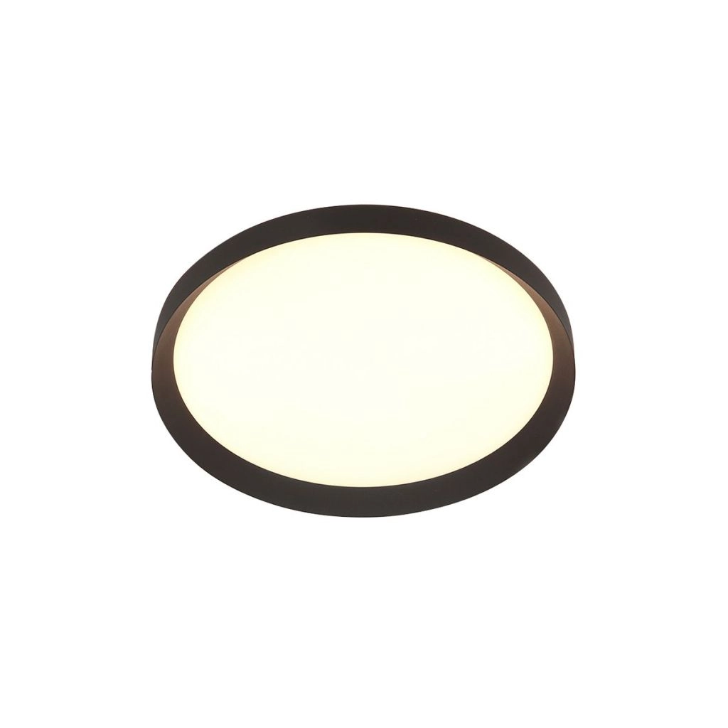 Moderne plafonniere Flady zwart Ø30cm Steinhauer 8712746181012