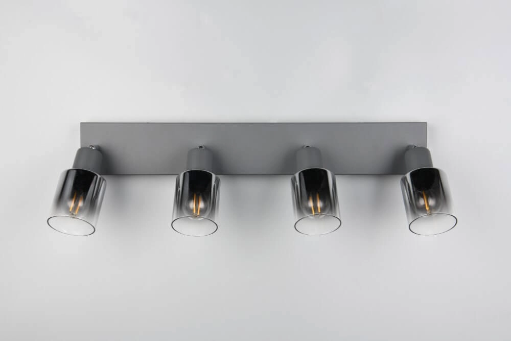 4-lichts plafondlamp Cadiz zwart Trio 4017807615784