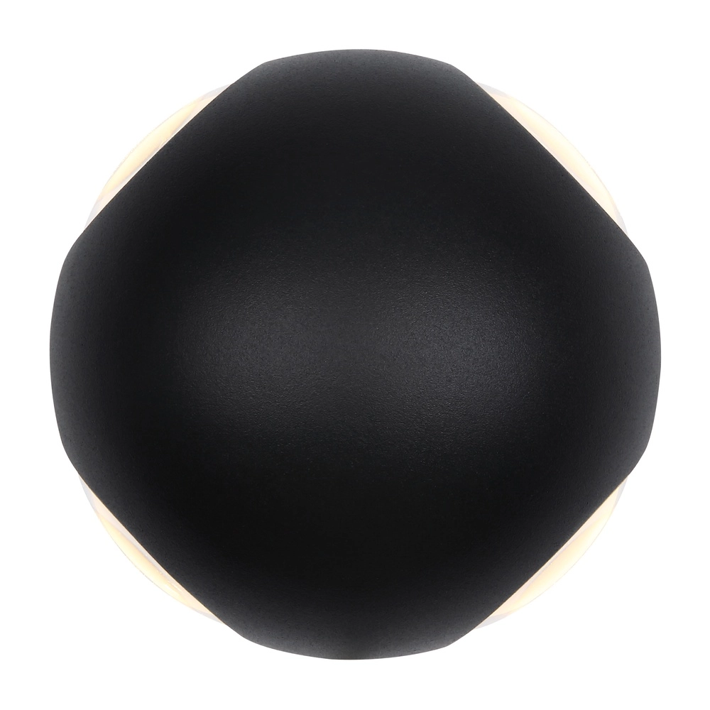 Ronde wandlamp Slice zwart Globo 9007371451036