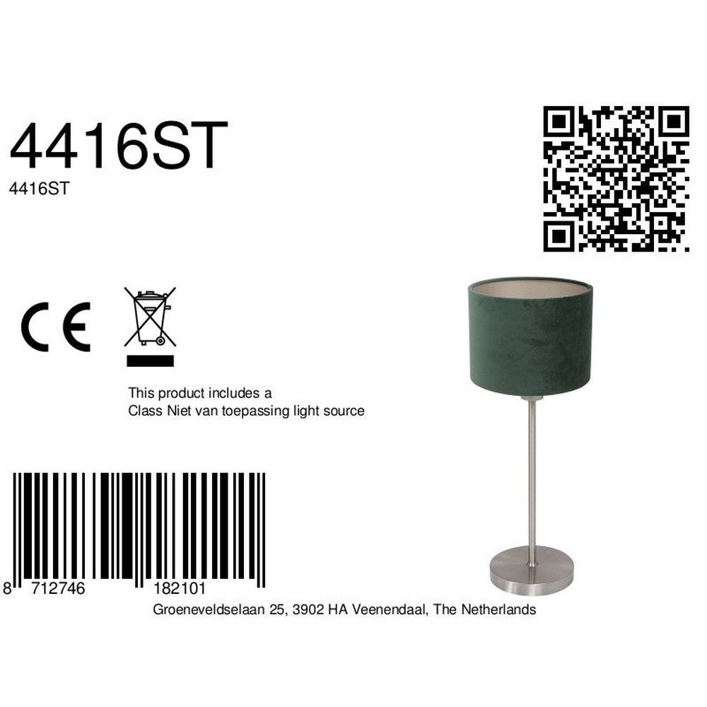 Tafellamp Noor met groene kap Steinhauer 8712746182101