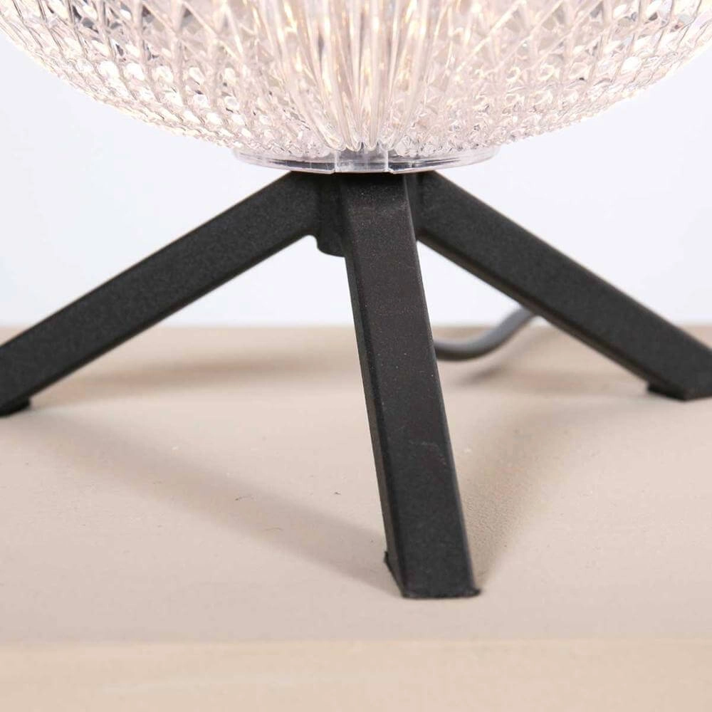 Tafellamp Geripu zwart met helder glas Steinhauer 8712746173789