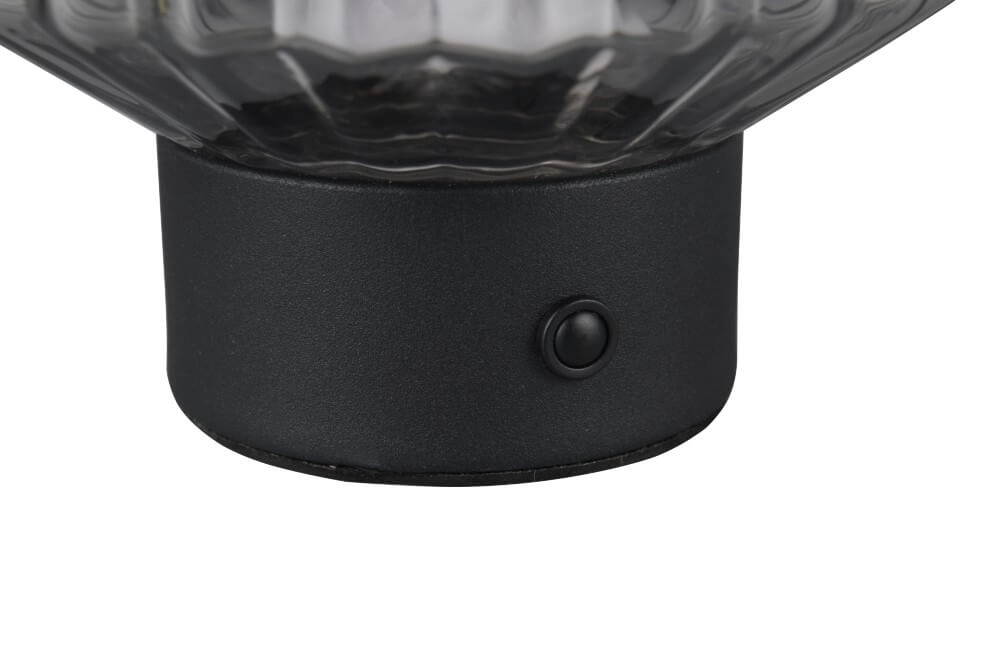 Oplaadbaar tafellampje Lord met smoke glas Trio 4017807601879