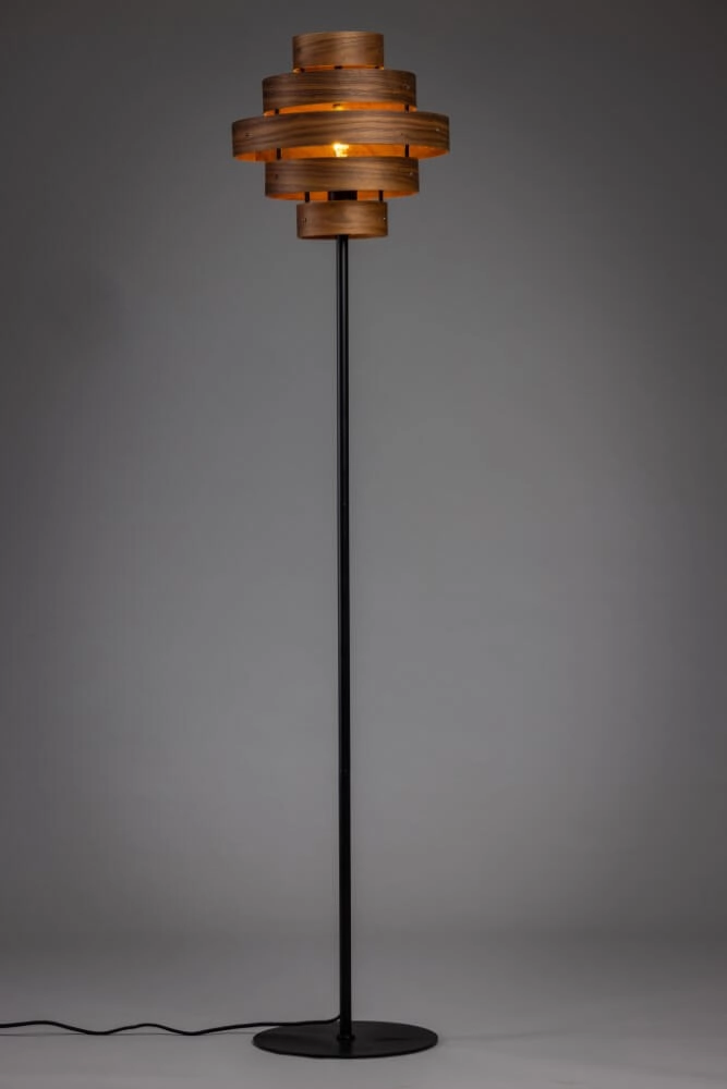 Vloerlamp Walnut walnoot bruin Ø 50cm ETH 8720195304852