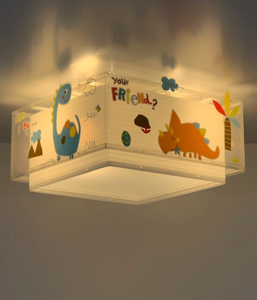Vierkante plafondlamp Dinos Dalber 8420406734569
