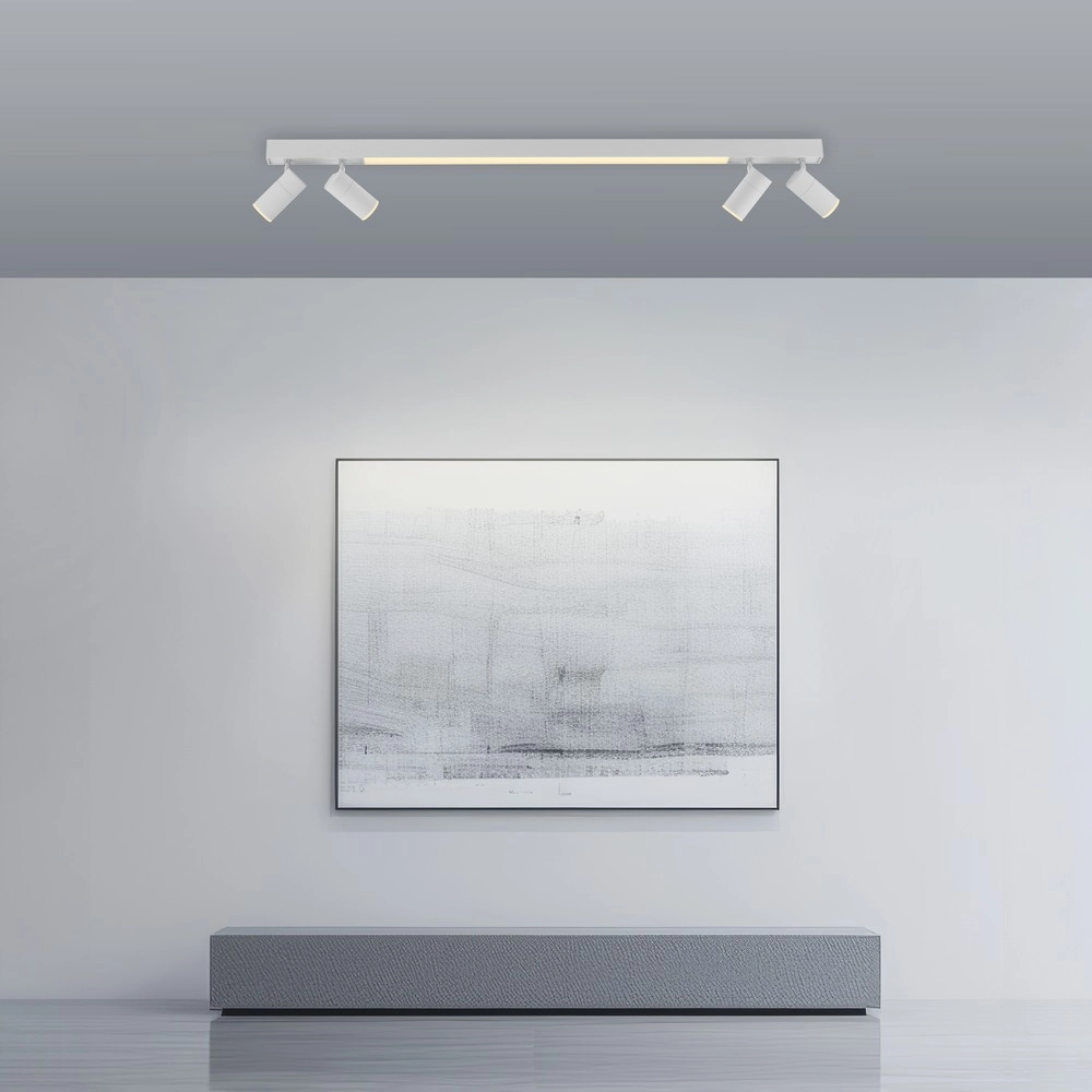 Plafond opbouwspot Pure Lines Spot 110cm - wit Paul Neuhaus 4012248395837