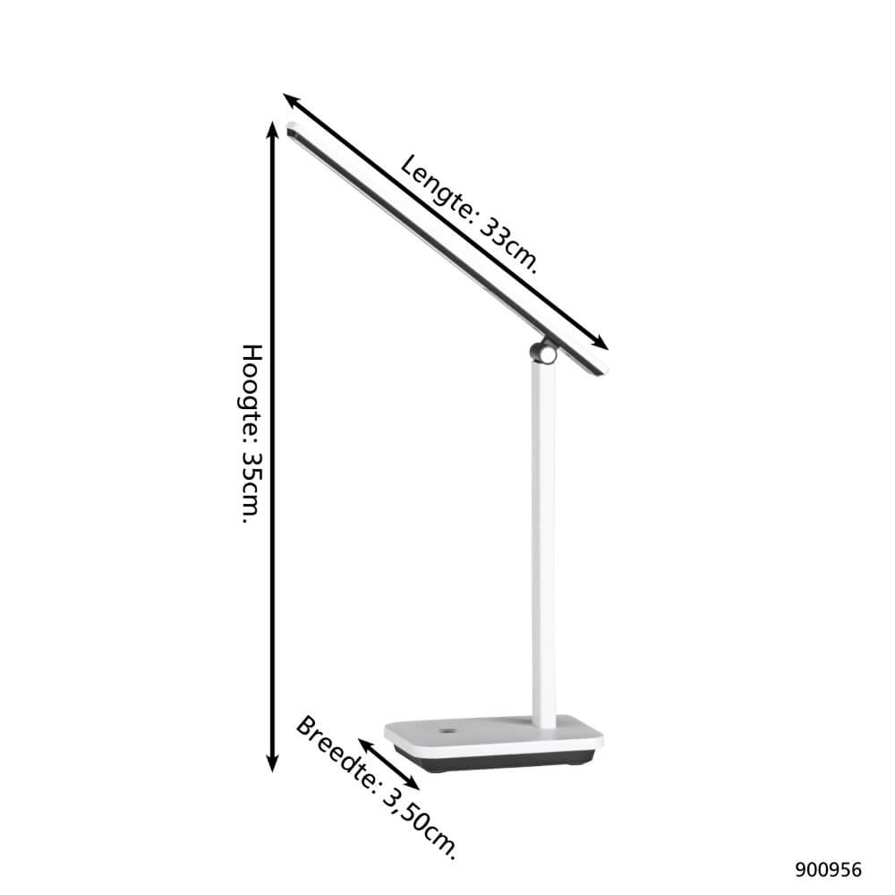 Led bureaulamp Iniesta wit Eglo 9008606277902