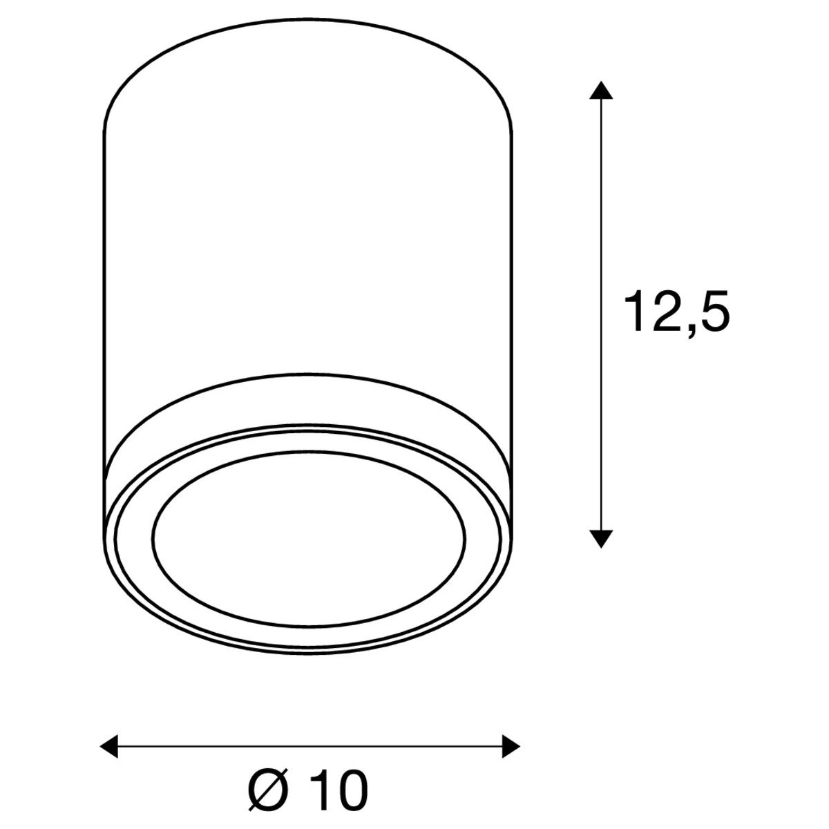 Plafondlamp Enola Round M SLV 4024163235846