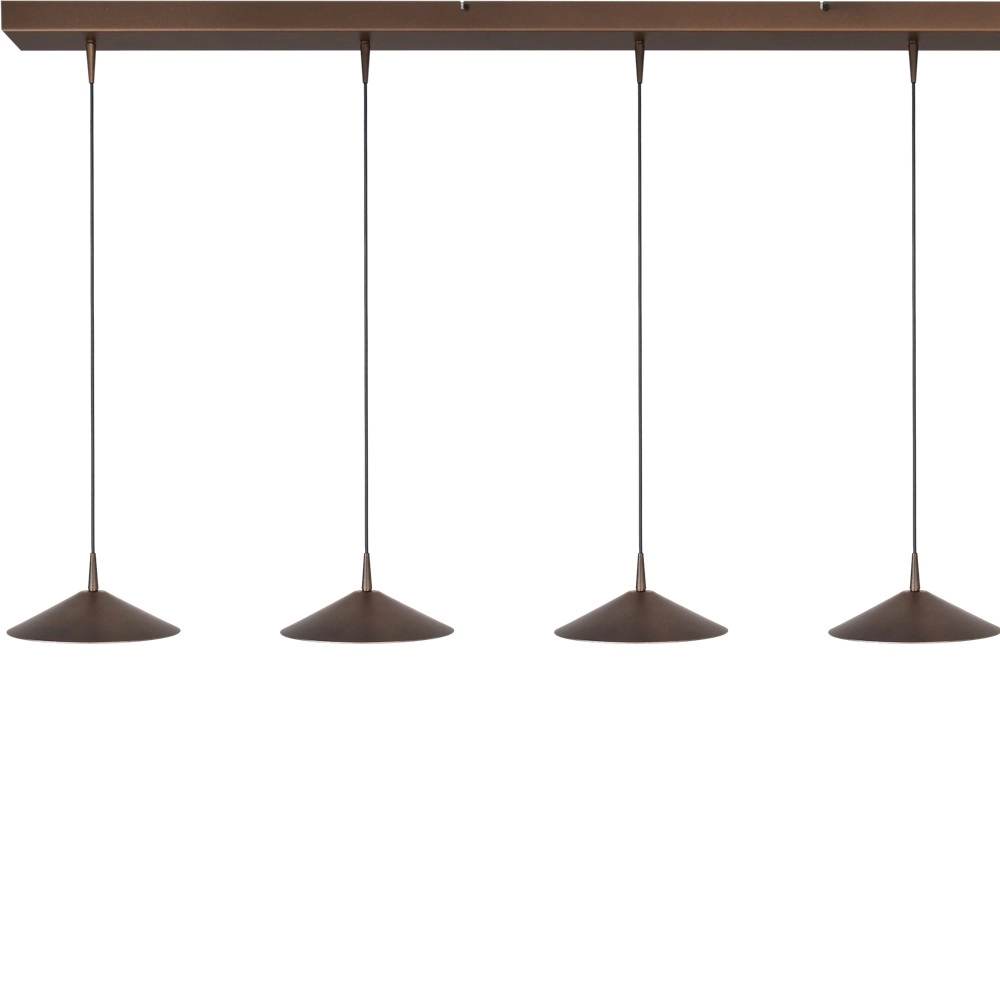 5-lichts hanglamp Ceppo cacao bruin Ø 22cm Masterlight 8718121358512