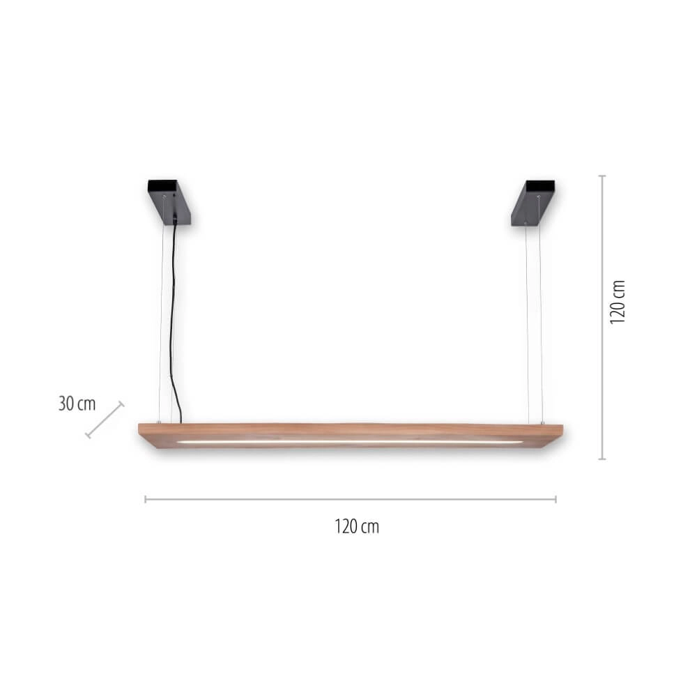 Hanglamp Palma hout Paul Neuhaus 4012248358924