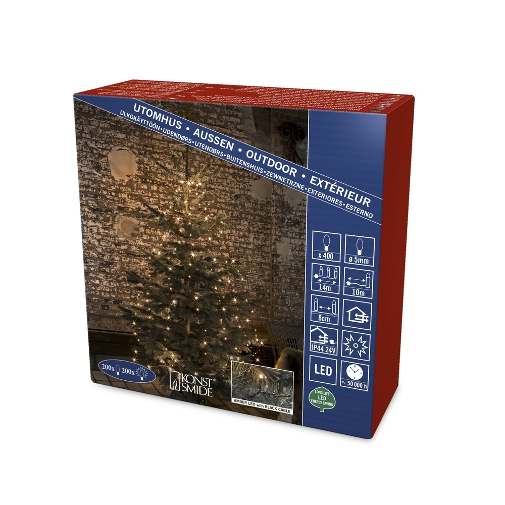 Verlichtingset 4m - 8x 50 led - 2200K voor kerstboom KonstSmide 7318306321815