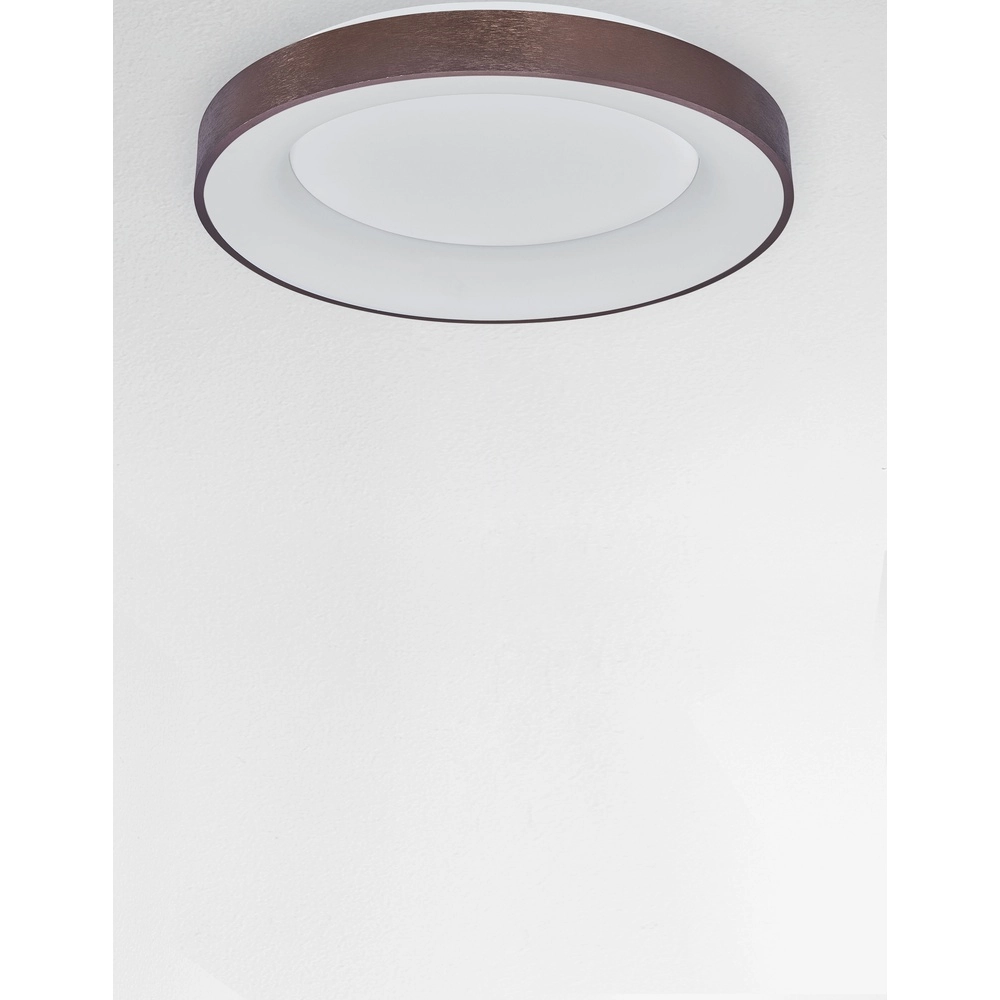 Plafondlamp Rando Thin koffie bruin Ø 60cm Lyora 5212017420121