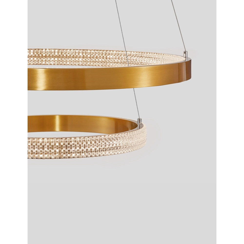 Hanglamp Preston goud Ø 60cm double Lyora 5212017424105