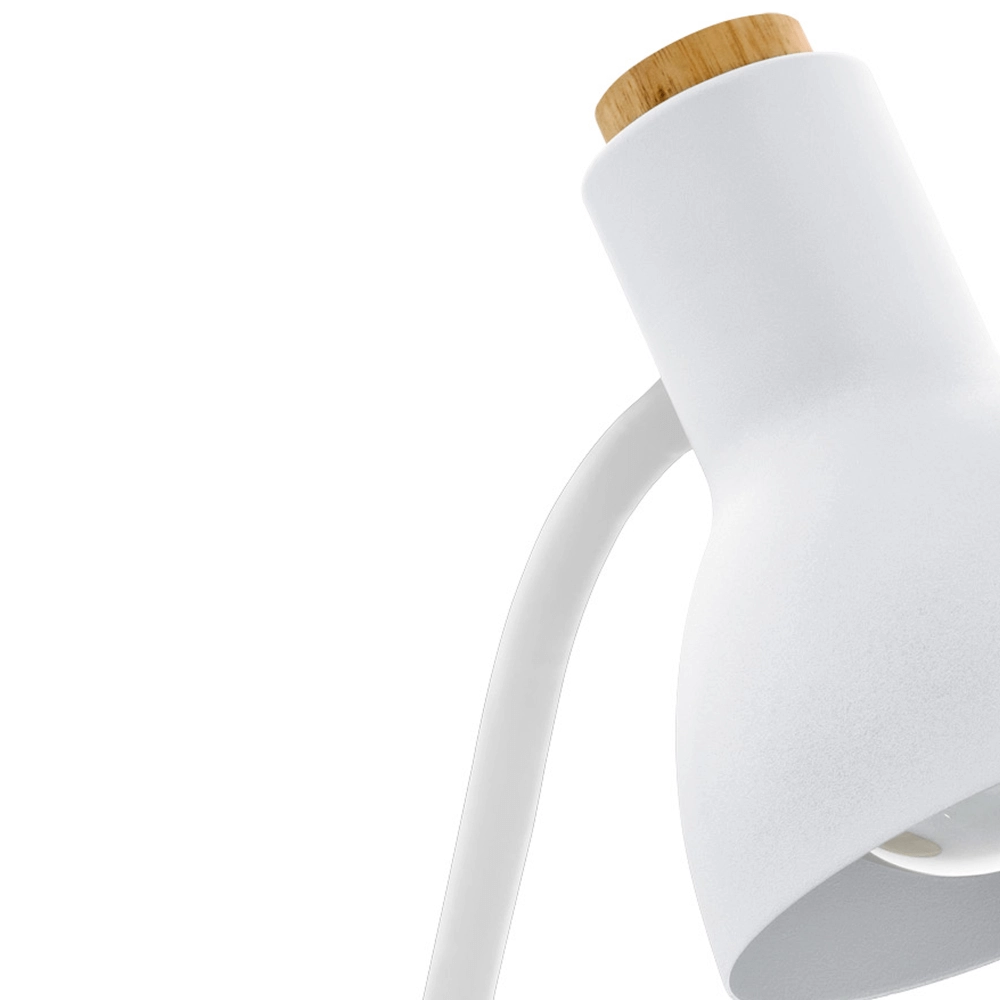 Landelijke bureaulamp Veradal wit met hout Eglo 9002759988326