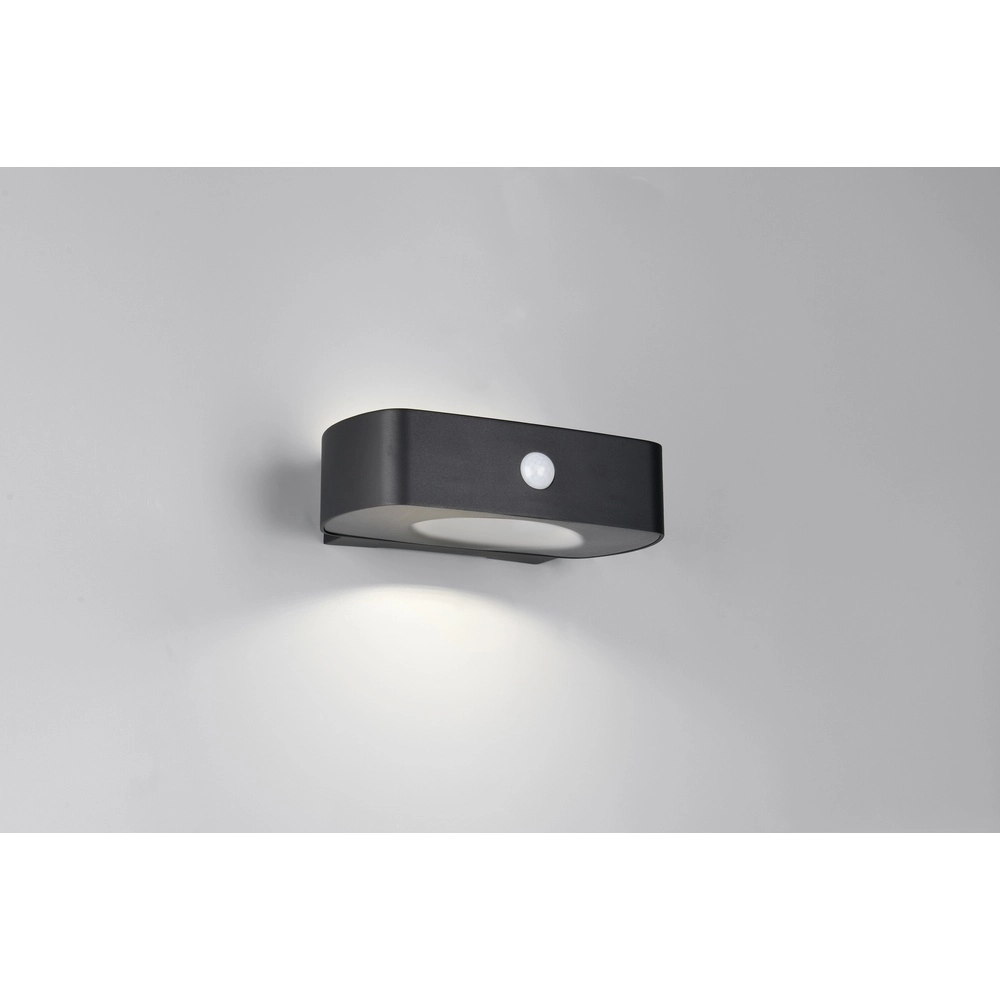 Solar wandlamp Bilbao zwart hybride Trio 4017807648058