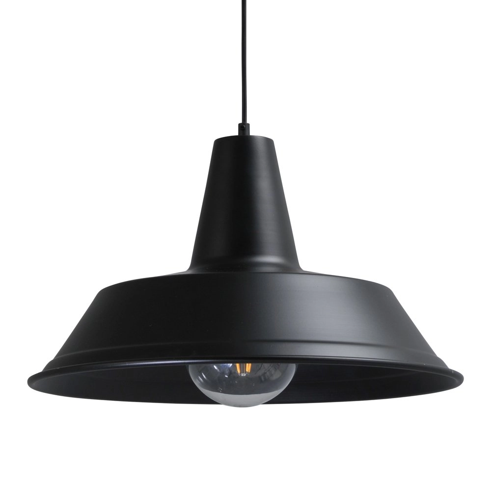 Zwarte retro hanglamp Industria 45