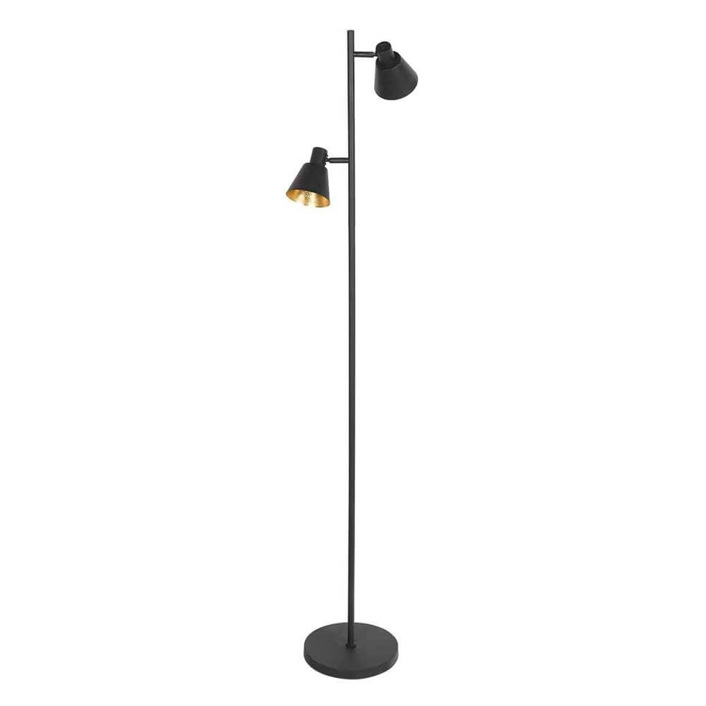 Vloerlamp Oeroe zwart met goud Steinhauer 8712746176360
